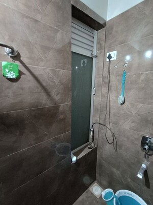 Bathroom in 1 BHK Apartment at Bhavya Oyster Marina, Ulwe Sector 3 – for Rent