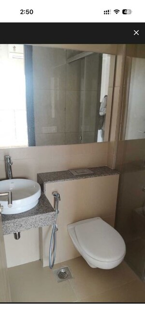 Bathroom in 1 BHK Apartment at L&T Emerald Isle, Powai – for Rent