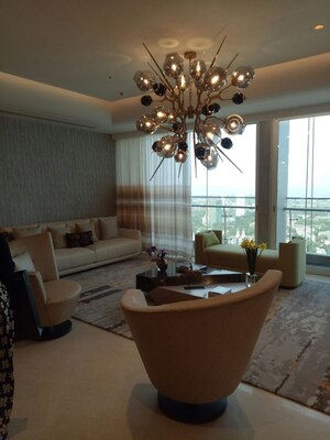 Living Room in 3 BHK Apartment at Marathon Monte South, Byculla West – for Sale