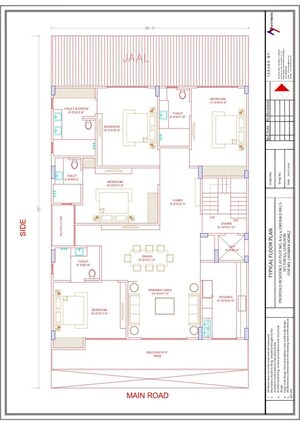 Floor Plan in 4 BHK Builder Floor at Sector 65 – for Sale