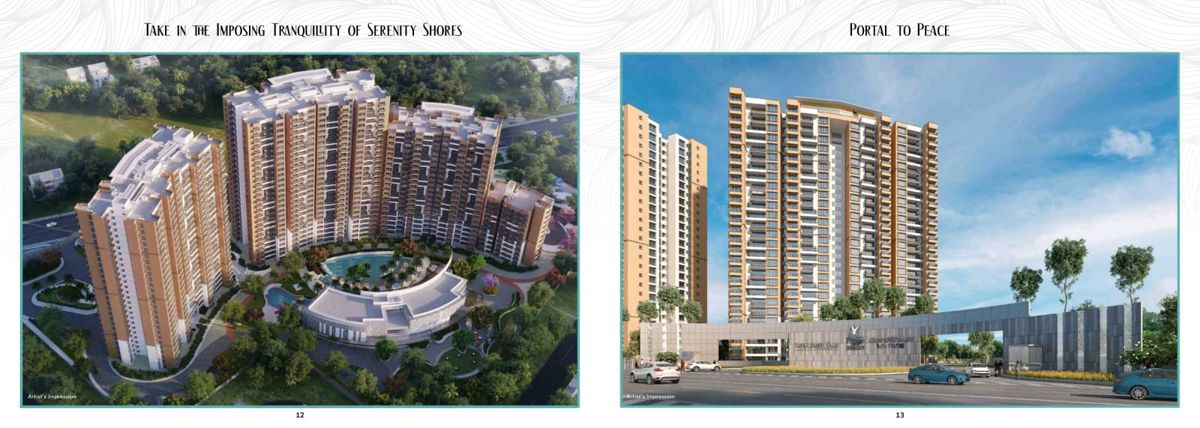3.5 BHK + Servant Room,Study Room 1981 Sq.Ft. Apartment in Prestige Serenity Shores