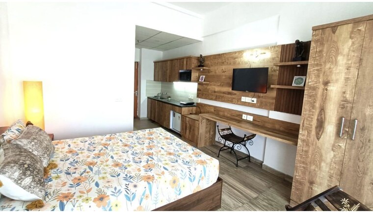Kitchen, paramount-golf-forest-studio-apartments-oak-tower Studio 435 Sq.Ft. Apartment In Zeta I Greater Noida Greater Noida 10256179