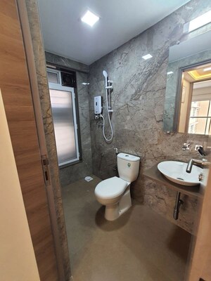 Bathroom in 1 BHK Apartment at Srishti Harmony 3 Phase 1, Andheri East – for Rent