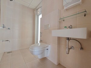 Bathroom in 3 BHK Apartment at Godrej Emerald, Ghodbunder Road – for Rent