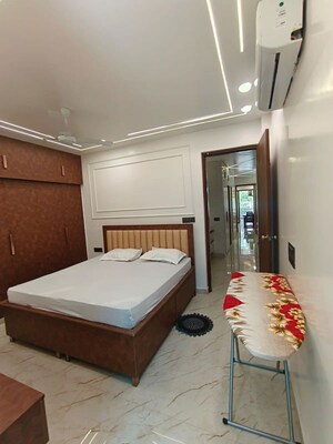 Bedroom in 3 BHK Builder Floor at Anand Niketan – for Rent