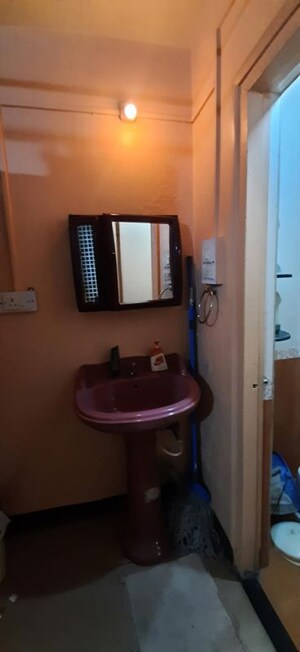 Bathroom in 1 BHK Apartment at Ramyanagari CHS, Bibwewadi – for Rent