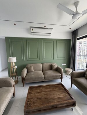 Living Room in 3 BHK Apartment at Kalpataru Magnus, Bandra East – for Rent