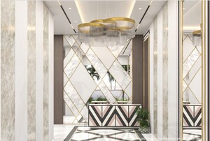 Staircase in 3 BHK Apartment at Sandesh Nagar – for Sale