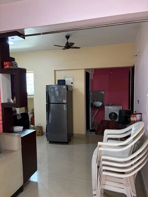 Living Room in 2 BHK Apartment at Ratan Prestige, Kharadi – for Rent
