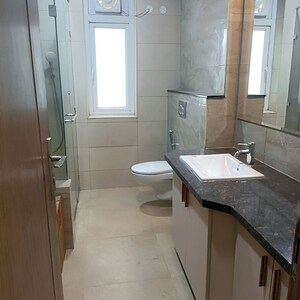 Washroom in 3 BHK Apartment at Unitech Harmony, Sector 50 – for Rent