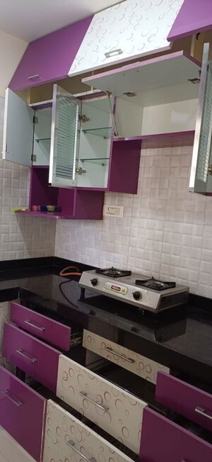 Kitchen in 1 BHK Apartment at Satyam Rajyog, Dhanori – for Rent