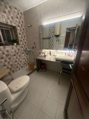 Bathroom in 3 BHK Builder Floor at Anand Niketan – for Rent