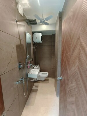 Bathroom in 4 BHK Builder Floor at Chanakyapuri – for Rent