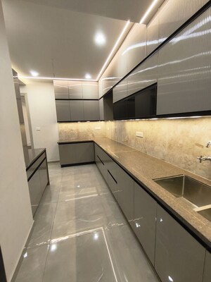 Kitchen in 3 BHK Builder Floor at CRD Golden Castle, Patiala Road – for Sale