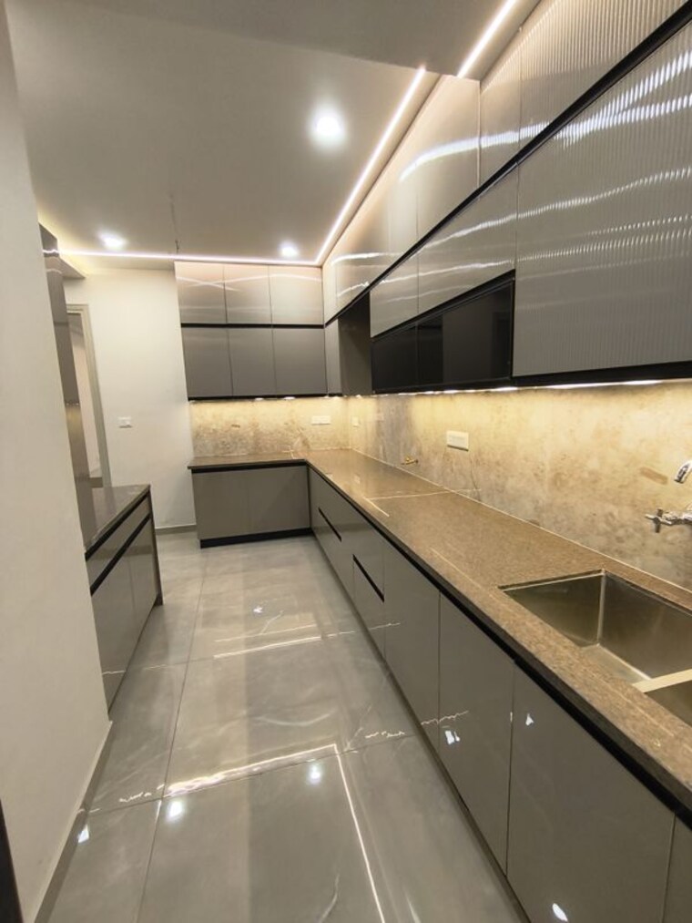 Kitchen, crd-golden-castle 3 Bedroom 1800 Sq.Ft. Builder Floor In Patiala Road Zirakpur 10454223