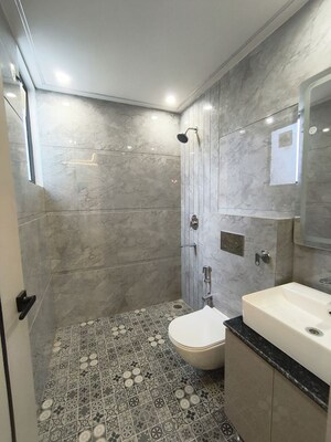 Bathroom in 3 BHK Builder Floor at CRD Golden Castle, Patiala Road – for Sale