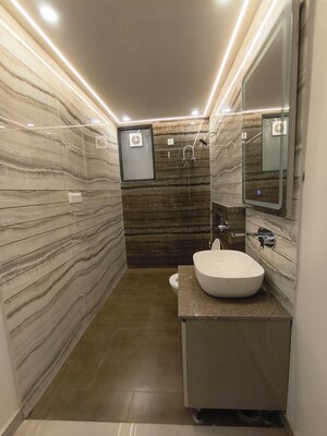Bathroom in 3 BHK Builder Floor at CRD Golden Castle, Patiala Road – for Sale