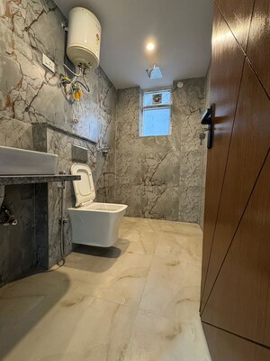 Bathroom in 3 BHK Apartment at Chattarpur – for Rent