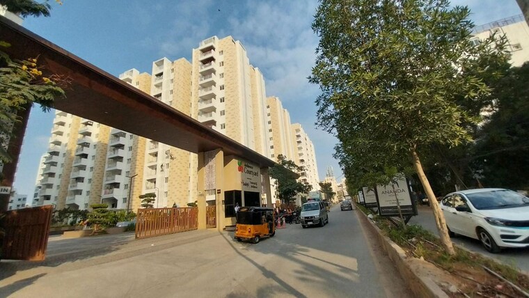 Exterior View, ambience-courtyard 3 Bedroom 1640 Sq.Ft. Apartment In Manikonda Hyderabad 10440963