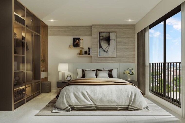 Bedroom, dynamic-royale 3 Bedroom 1121 Sq.Ft. Apartment In Karanjade Navi Mumbai 10454461