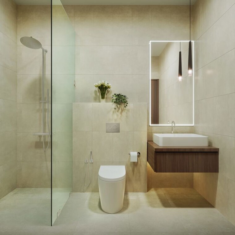 Bathroom, dynamic-royale 3 Bedroom 1121 Sq.Ft. Apartment In Karanjade Navi Mumbai 10454461
