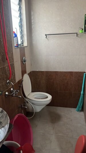 Bathroom in 1.5 BHK Apartment at Dhanori – for Rent