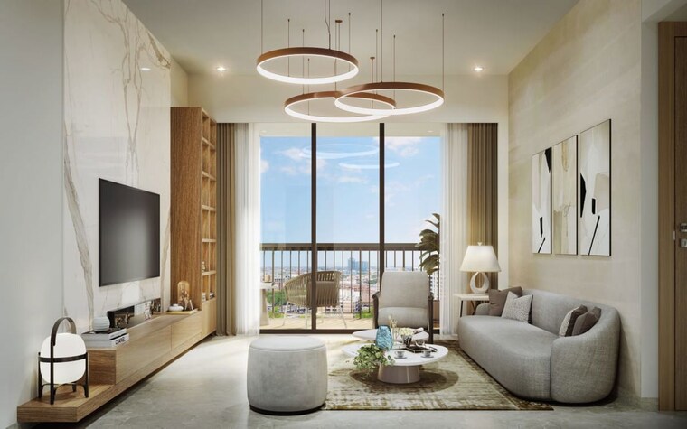Living Room, dynamix-luma 2 Bedroom 625 Sq.Ft. Apartment In Andheri East Mumbai 10454469