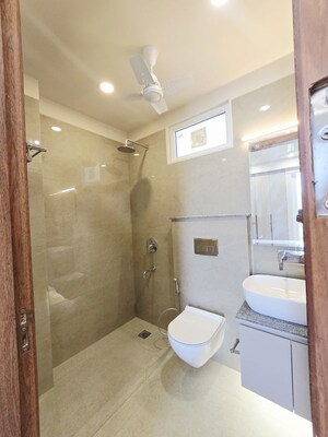 Bathroom in 2 BHK Builder Floor at Dlf Cyber City – for Rent