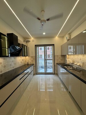 Kitchen in 4 BHK Builder Floor at Green Fields Colony – for Sale