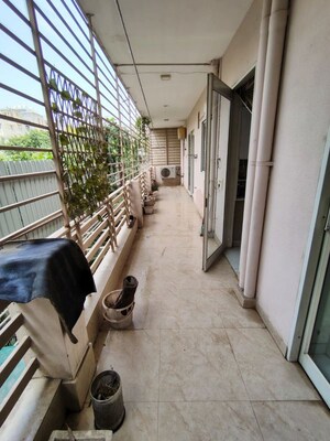 Balcony in 3 BHK Builder Floor at Sushant Lok I – for Rent