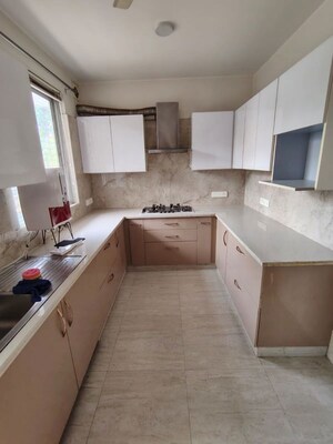Kitchen in 3 BHK Builder Floor at Sushant Lok I – for Rent