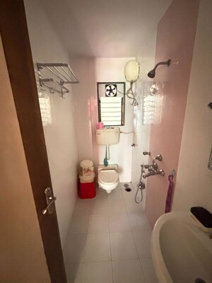 Bathroom in 1 BHK Apartment at SSB Ashok Nagar, Balkum Pada – for Sale