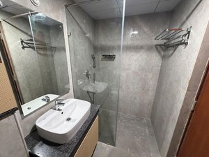 Bathroom in 3 BHK Apartment at Aurobindo The Regent, Kondapur – for Rent