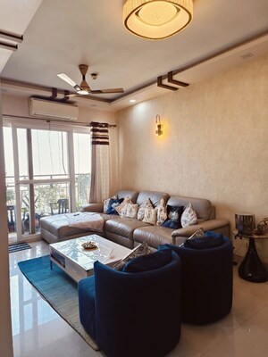 Living Room in 2.5 BHK Apartment at ABA Orange County, Ahinsa Khand 1 – for Rent