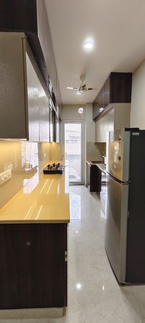 Kitchen in 2 BHK Builder Floor at Sushant Lok I – for Rent