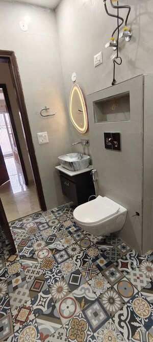 Bathroom in 2 BHK Builder Floor at Sushant Lok I – for Rent