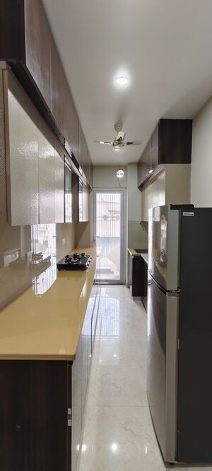 Kitchen in 2 BHK Builder Floor at Sushant Lok I – for Rent