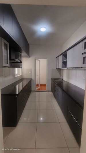 Kitchen in 3 BHK Apartment at Vajram Newtown, Thanisandra Main Road – for Rent