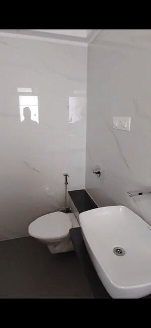 Bathroom in 2 BHK Apartment at Khodiyaar Siddharth Nagar Goodwill CHS, Goregaon West – for Rent
