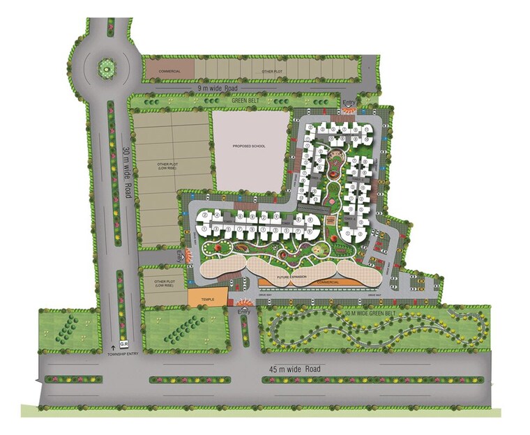 Master Plan, rise-organic-ghar 2 Bedroom 1050 Sq.Ft. Apartment In Lal Kuan Ghaziabad 10417284