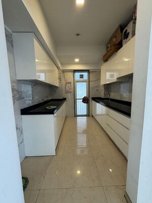 Kitchen in 2 BHK Apartment at Ruparel Ariana, Parel – for Rent