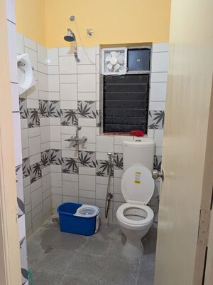 Bathroom in 3 BHK Apartment at Gems City, Joka – for Rent