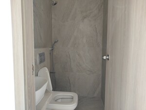 Bathroom in 2 BHK Apartment at Prescon Midtown Bay, Mahim West – for Rent