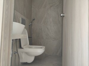 Bathroom in 2 BHK Apartment at Prescon Midtown Bay, Mahim West – for Rent