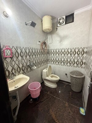Bathroom in 2 BHK Builder Floor at Malviya Nagar – for Rent
