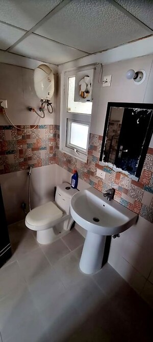 Washroom in 2 BHK Apartment at Panchsheel Greens, Sector 16 Greater Noida – for Rent