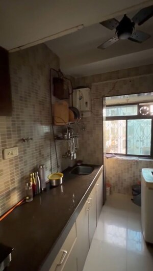 Kitchen in 1 BHK Apartment at Dheeraj Darshan, Jogeshwari East – for Rent