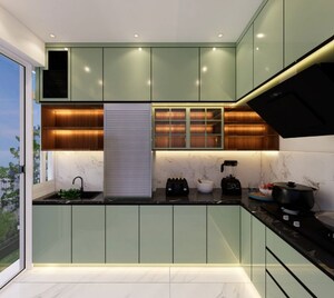 Kitchen in 6+ BHK Builder Floor at Friends Colony – for Rent