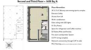 Floor Plan in  Office Space at Sector 8 Dwarka – for Rent
