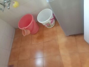 Bathroom in 1 BHK Apartment at Pentagon Fortune East, Kharadi – for Rent